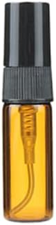 IMIROOTREELE 25 Pack Garraneiro de spray de vidro Praveador Protável garrafa transparente Black Sprayer Amostra de Perfume