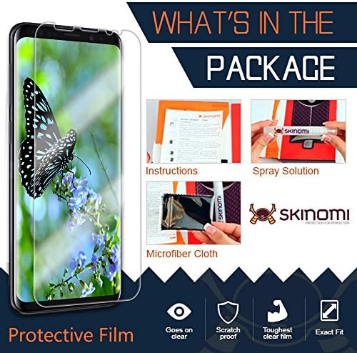 Protetor de tela Skinomi Compatível com Galaxy S9 Plus Clear Techskin TPU Anti-Bubble HD Film