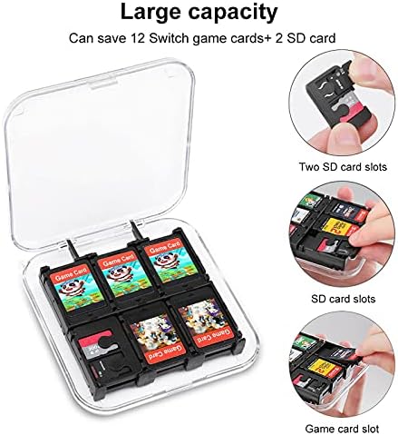 Baby Bear Patchwork Quilt Top Buffalo xadrez 12 em 1 Caso de cartão de jogo Forwitch 12 Slots Card Storage Box