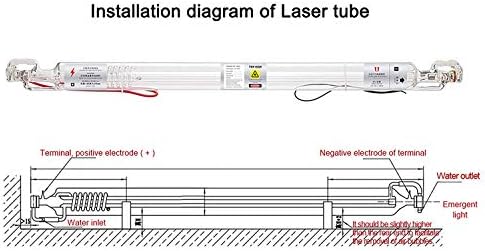 Tubo de laser de vidro AC110V de dez altos