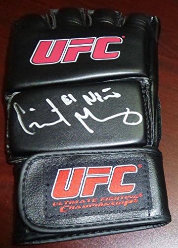 Gilbert Melendez assinou a luva ufc pSA/DNA CoA El Nino Autograph StrikeForce Fox - luvas autografadas do UFC