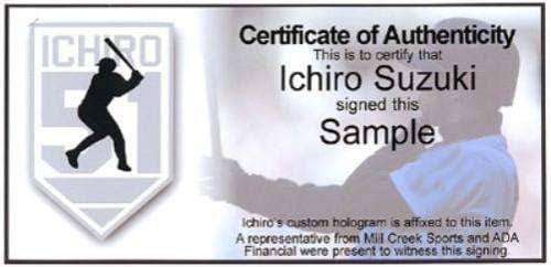 Ichiro Suzuki Autografou Official Gold Glove Logo MLB Baseball Seattle Mariners IS Holo Sku 202266 - luvas MLB autografadas