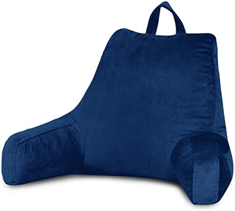 Almofado de leitura do Downluxe com braços, travesseiro traseiro para sentar na cama, travesseiro de descanso de cama para