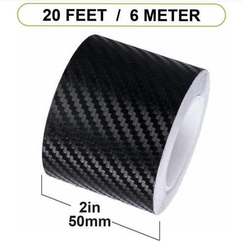 Fita de vinil de fibra de carbono Spurtar, 2 polegadas x 20 pés de fibra de fita de fita de fita de fita de fita de fita de