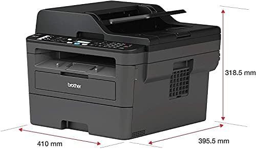 Brother MFC -L2710DW Série compacta sem fio Monocroma Laser All -in -One Impressora - Imprimir cópia Scan Fax - Mobile