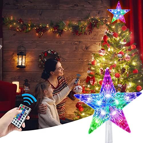 KBG Christmas Star Tree Tree Lights 9 polegadas com controlador remoto versátil Treetop Christmas Decoration Light Bethlehem