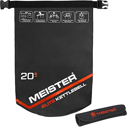 Meister Elite Portable Sandtlebell - Peso do saco de areia macia - 10/15/20lb