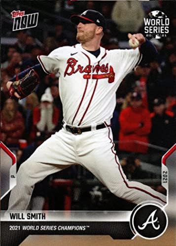 2021 Topps Now World Series Campeões corrigidos WS-4 Will Smith Atlanta Braves MLB Baseball Trading Card