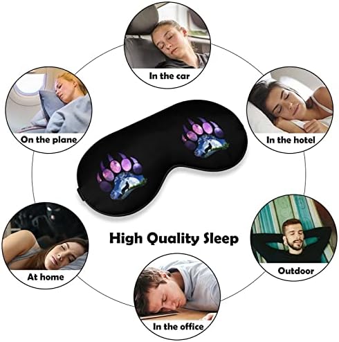 Galaxy Wolf Moon máscaras macias com cinta ajustável confortável de venda de venda para dormir para dormir