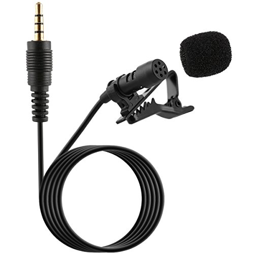 Soon Hua Lavalier Microfone, Microfone Lavalier de Condensador Omnidirecional de Mic 3,5 mm para smartphones ou qualquer outro dispositivo