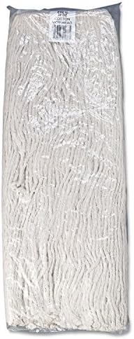 Boardwalk 232c Cabeça de esfregão, cabeça padrão premium, fibra de algodão, 32 onças, branca, 12/caixa