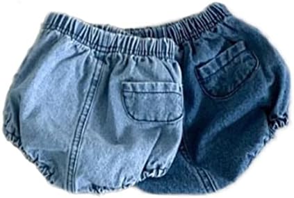 Colorido infância infantil jeans bloomers shorts meninas meninos solteiros shorts harém 2pcs