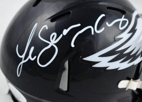 LeSean McCoy autografou a Philadelphia Eagles Black Alt Speed ​​Mini Capace