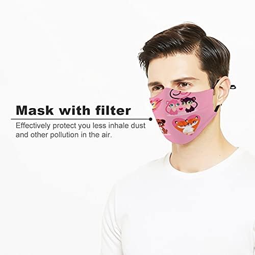 Criador de pó de poeira covers de roupas de segurança máscaras de tecido design casais animais pintando presente de romance presente
