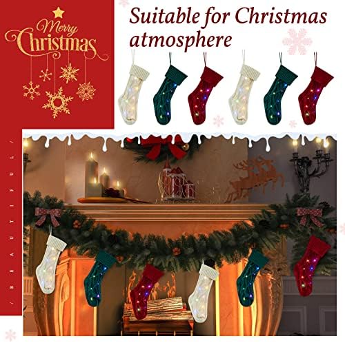 JECERY 6 Pack Led Christmas Kniting Staking 18 '