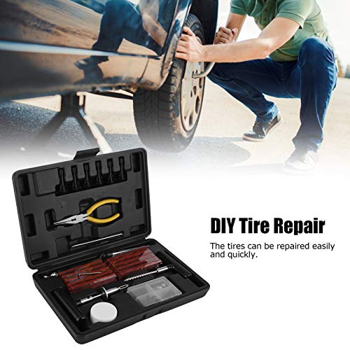 Kit de ferramentas de reparo de pneus 93pcs - kit de reparo de punção de pneus furados, ferramentas de reparo de pneus