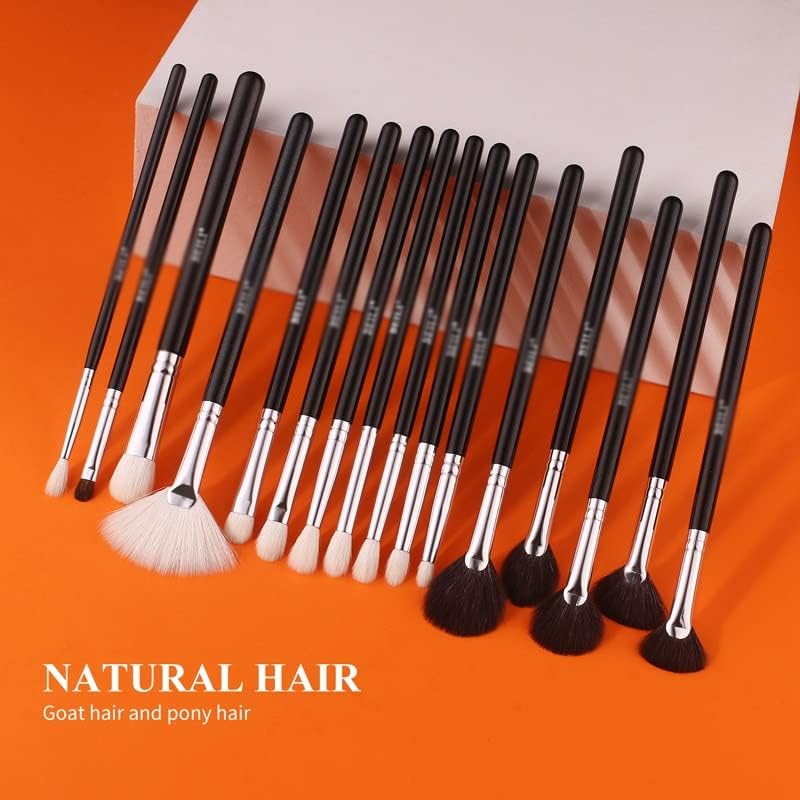 Cxdtbh Makeup Brushe Conjunto 42pcs clássico Black Professional Cosmetic Foundation Powder Blush Bushadow Brending Brush