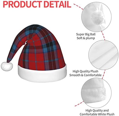 Yssammns Hat Christmas, chapéu de férias de Natal para crianças, chapéu de Santa Classic Unisex para festa de ano novo de Natal