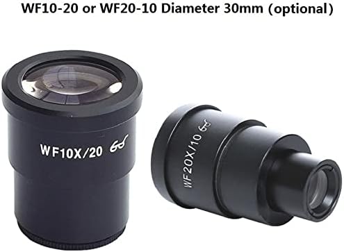 Acessórios para microscópio de campo largo de campo alto wf15x ocular wf20x, tamanho de montagem de 30 mm de laboratório de lentes consumíveis
