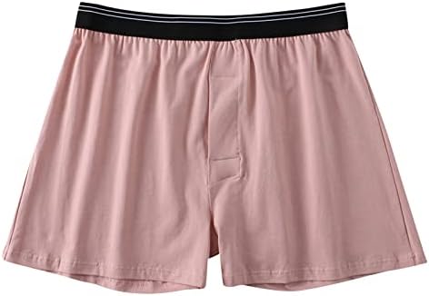 BMISEGM Men's Underwear masculino boxer Roupa Inferior Cotton Arrowhead Loose Plus Sizer Boxer Calças Casa de pijama