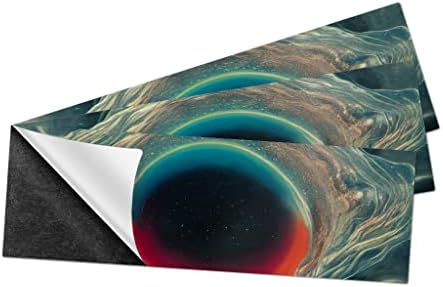 Petiscos de pára -choques magnéticos de impressão de orifício negro - adesivo de pára -choque gráfico - adesivo de para -choque temático