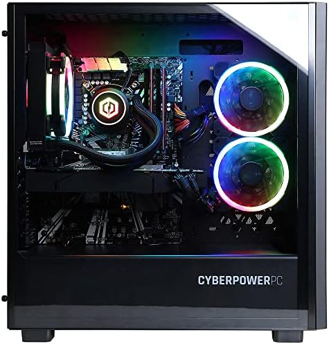 CyberPowerpc Gamer Supreme Líquido Líquido para Gaming Desktop Computador, Intel Core i7-10700K 3,8 GHz, 16 GB de RAM,