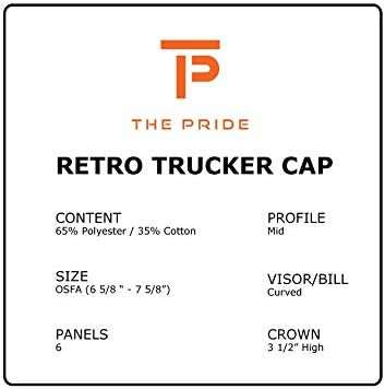O Chapéu Caminheiro 3D Patch Patch Premium do Pride Canada, Snapback Cap artesanal nos EUA com mercadorias importadas