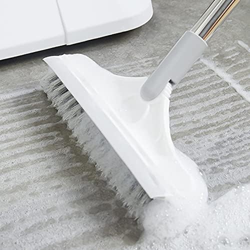 Escova de piso com alça longa, schrubber mit stiel, abzieher boden, besen, 2 em 1 pincel de limpeza removendo cerdas