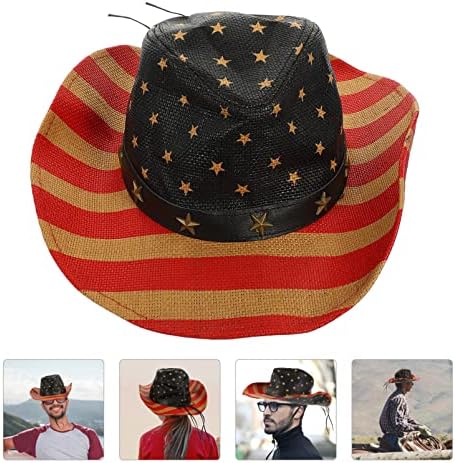 PretyZoom Girls Vestres Men Hat Sun Hat Straw Hat de Cowboy Hat Western Chapé