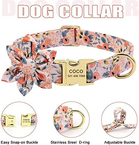 Walnuta personalizada colarinho de cães de nylon colarinho de cocô de colar