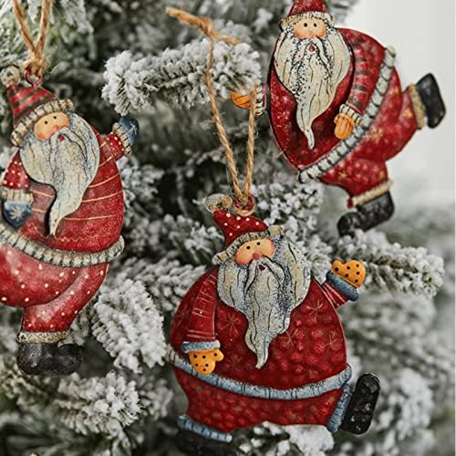 10 cm de pingente de ferro forjado decorações de natal