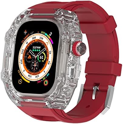 Ilazi para Apple Watch Ultra 49mm Série de kit de capa protetora 8 7 6 5 4 4 Separe a pulseira de pulseira Bandeira leve
