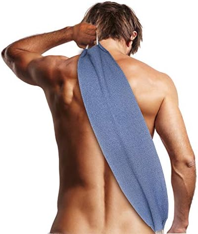 Evridwear esfoliando as costas com alças dois lados para o chuveiro corporal Limpeza profunda Massagens de pele Messagens revigorantes