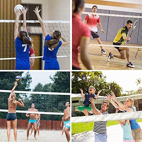 Rede de vôlei de praia, redes de voleibol de grama portátil para quintal, infinidade de crianças divertidas esportes parques de praia