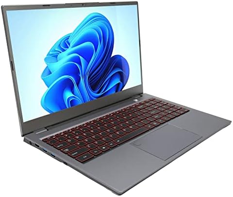 Laptop Cosiki de 15,6 polegadas, FHD Numérico Teclado 100-240V Laptop Bluetooth para entretenimento
