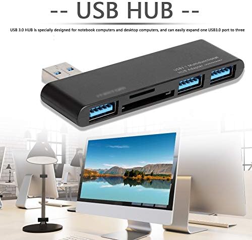 N/A Portátil 5 em 1 USB 3.0 Conversor de divisor de cubo 5 Gbps USB 3.0 para SD TF Card Reader Adapter para laptop para desktop PC