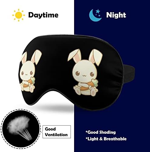 Máscaras para os olhos macios de cenoura com alça ajustável confortável para dormir para dormir