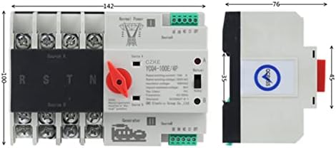 KQOO YCQ4-100E/4P 63A 100A DIN ATS ATS para PV e Inverter Dune Power Automatic Transfer Seletor Switches Uninterrupted