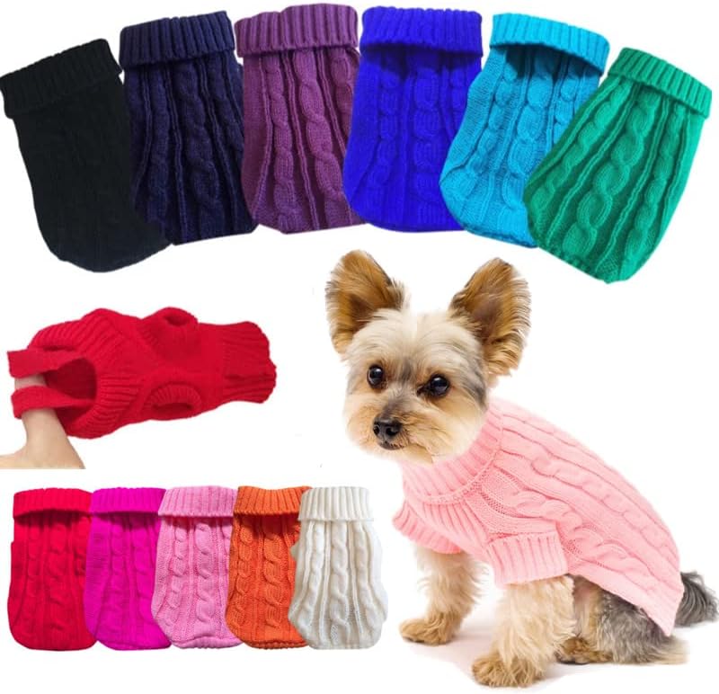 Pet Sweacters Roupas de animal de estimação para cães pequenos Casaco de suéter quente Roupa para gatos Roupas de lã Caminhão