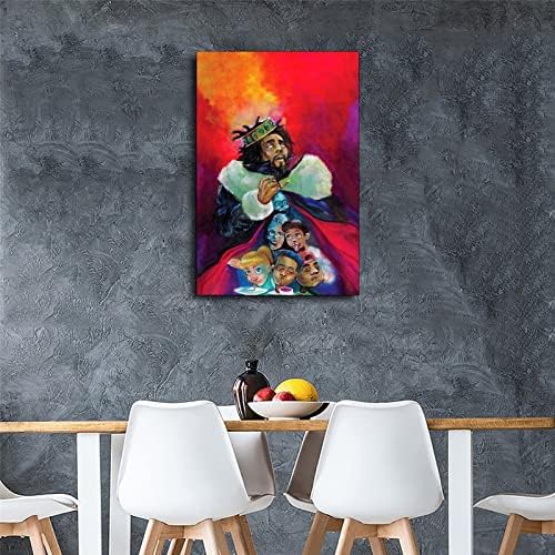 Jcole Kod Electronic Hip Hop Album Music Canvas Art Poster e Wall Art Picture Print Modern Family Bedroom Decor Posters 08x12inch
