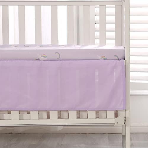 Uso vaso de cama de berço de wowelife púrpura e premium de 3 peças Baby Bedding Set Unicorn, berçário de menina, respirável e