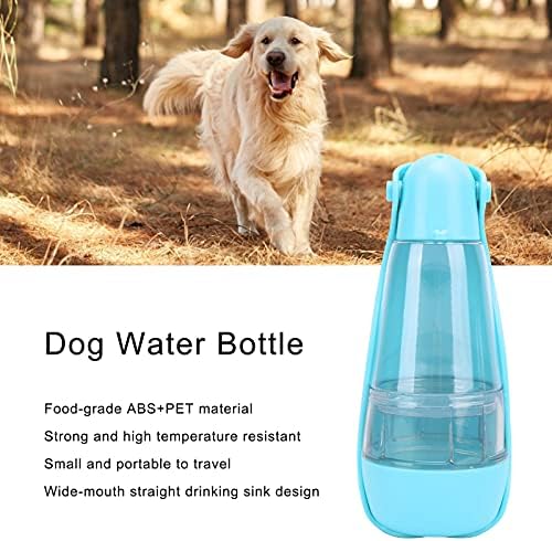 Garrafa de água de cachorro PLPLAAOO, dispensa de água portátil à prova de vazamentos com coleta de cocô Sapla