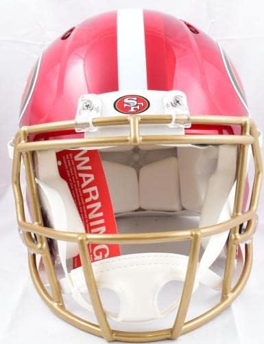 Joe Montana assinou San Francisco 49ers f/s Speed ​​Flash Authentic Helmet -Fanatics - Capacetes NFL autografados