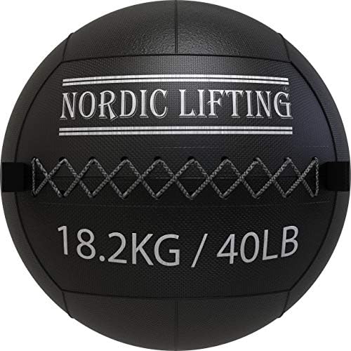 Nordic Lifting Slam Ball 8 lb pacote com bola de parede 40 lb
