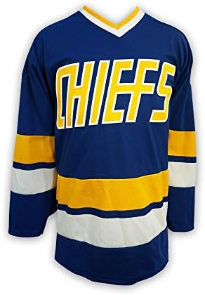 Mad Brothers Charlestown Chiefs Slapshot Movie Licenshed Hockey Jersey Made in Canada