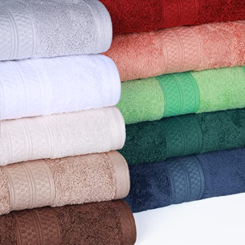Conjunto de toalhas superiores, rayon da mistura de algodão de bambu, ideal para banheiro, banheiro de hóspedes e praia 8 peças, rosto/pano,