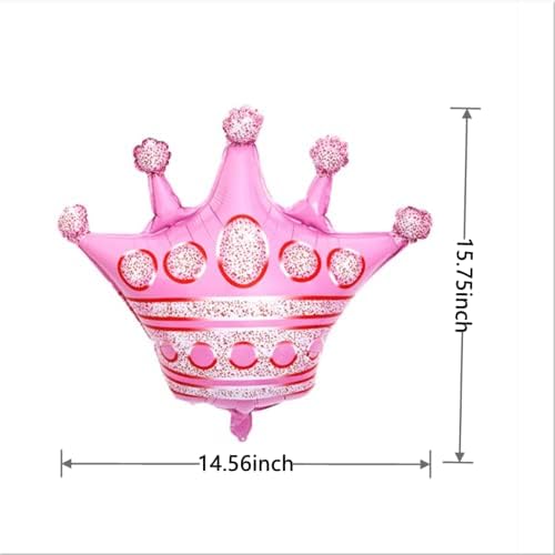 Balões da coroa rosa quente de 40 polegadas de 40 polegadas 5 ， 5th Kids Birthday Party Balloons Deorations Supplies