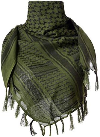 Chinfun algodão keffiyeh deserto tático lenço militar arab lenço de cachecol shemagh