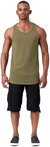 JC distro mens de camisa de tanque básico camisetas casuais Camisetas ELONG CUTO DE CORTE