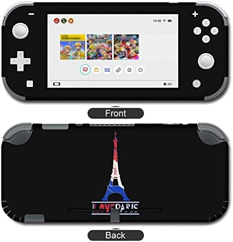 Eu amo Paris France Eiffel Tower Decals Adesivos cobrem placa face protetora da pele para Nintendo Switch
